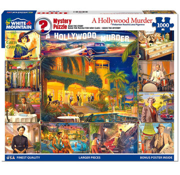 White Mountain White Mountain Hollywood Murder-Mystery Puzzle 1000pcs