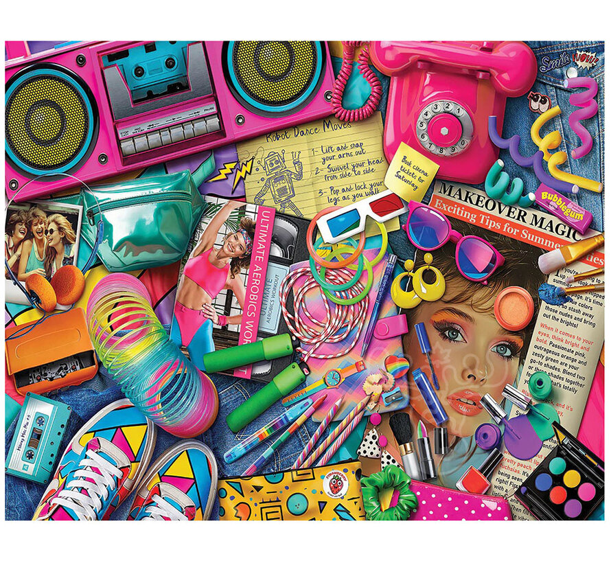 White Mountain 80s Girl Puzzle 1000pcs