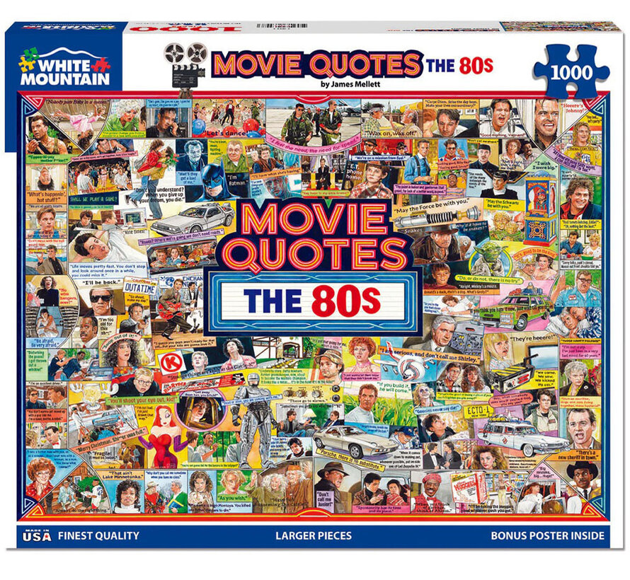 White Mountain Movie Quotes The 80s Puzzle 1000pcs