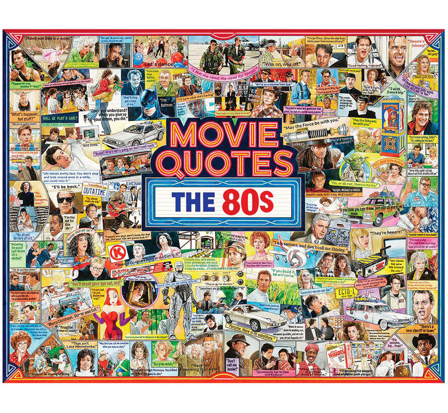 White Mountain Movie Quotes The 80s Puzzle 1000pcs