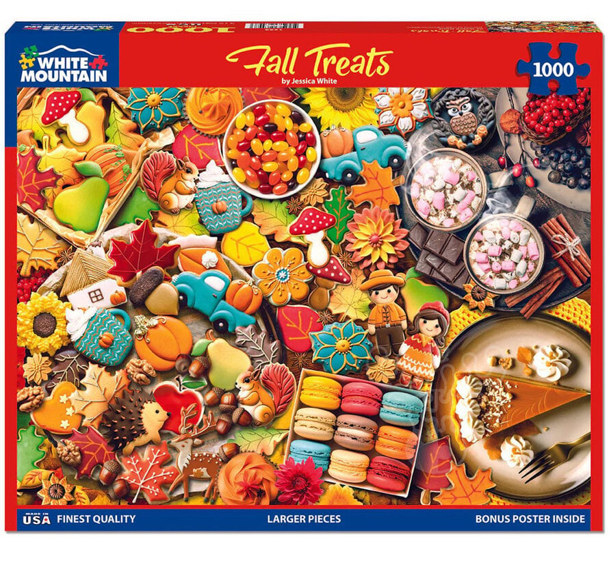 White Mountain Fall Treats Puzzle 1000pcs