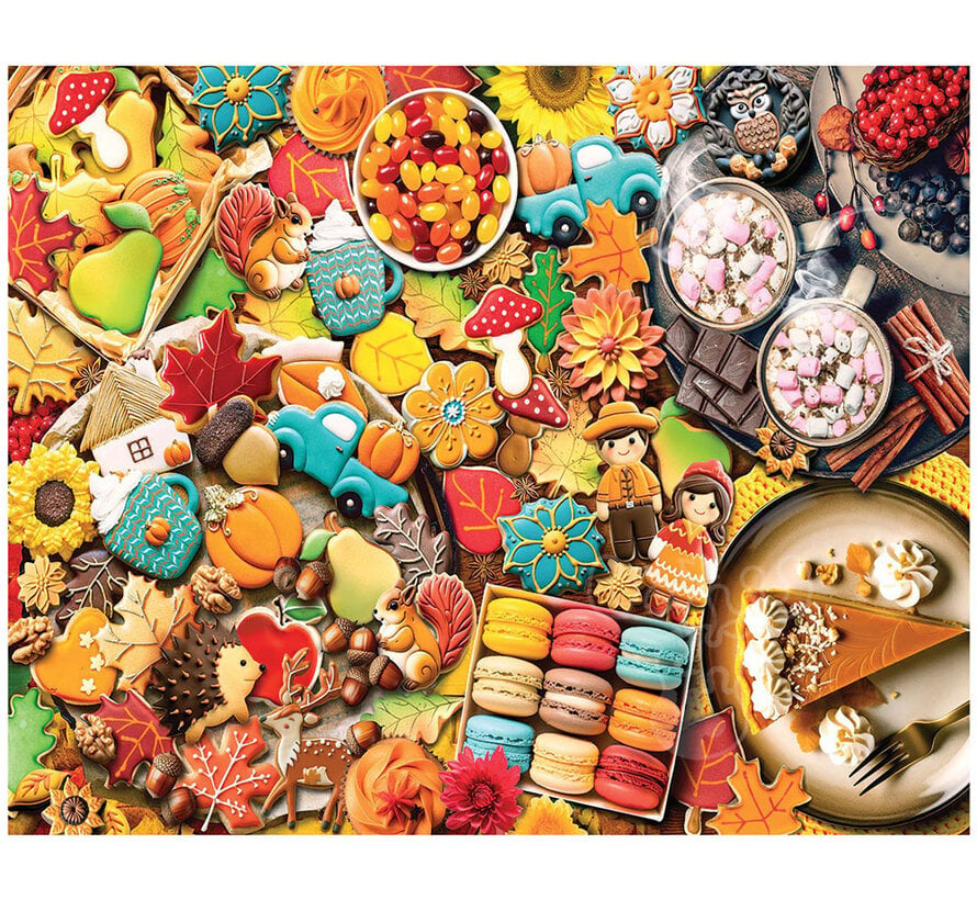 White Mountain Fall Treats Puzzle 1000pcs