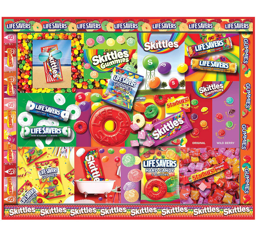 White Mountain Fruity Candy Puzzle 1000pcs