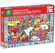 Mudpuppy Mudpuppy Christmas Market Search & Find Puzzle 64pcs