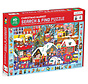 Mudpuppy Christmas Market Search & Find Puzzle 64pcs