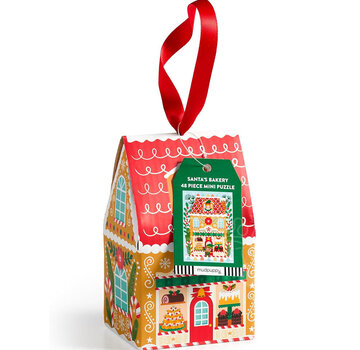 Galison Galison Santa's Bakery Mini Puzzle 48pcs Ornament Box