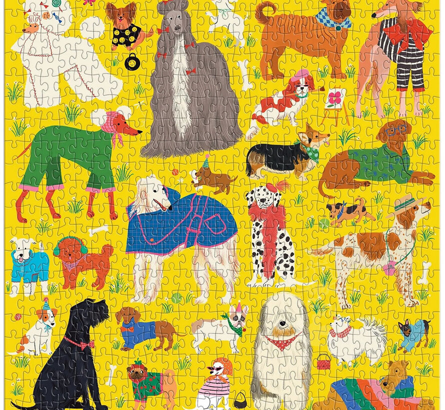 Galison Fashionable Dogs Puzzle 500pcs