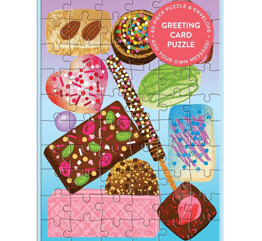 Galison Sweets for the Sweet Greeting Card Puzzle 60pcs