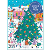 Galison Galison Merry & Bright Greeting Card Puzzle 60pcs