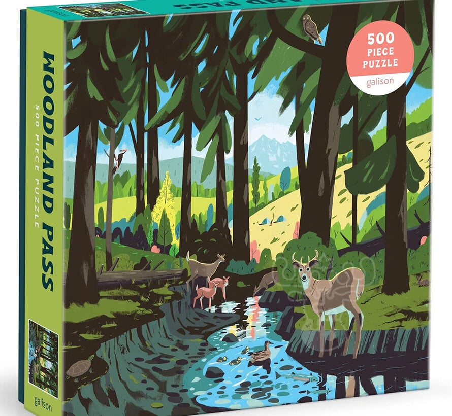 Galison Woodland Pass Puzzle 500pcs