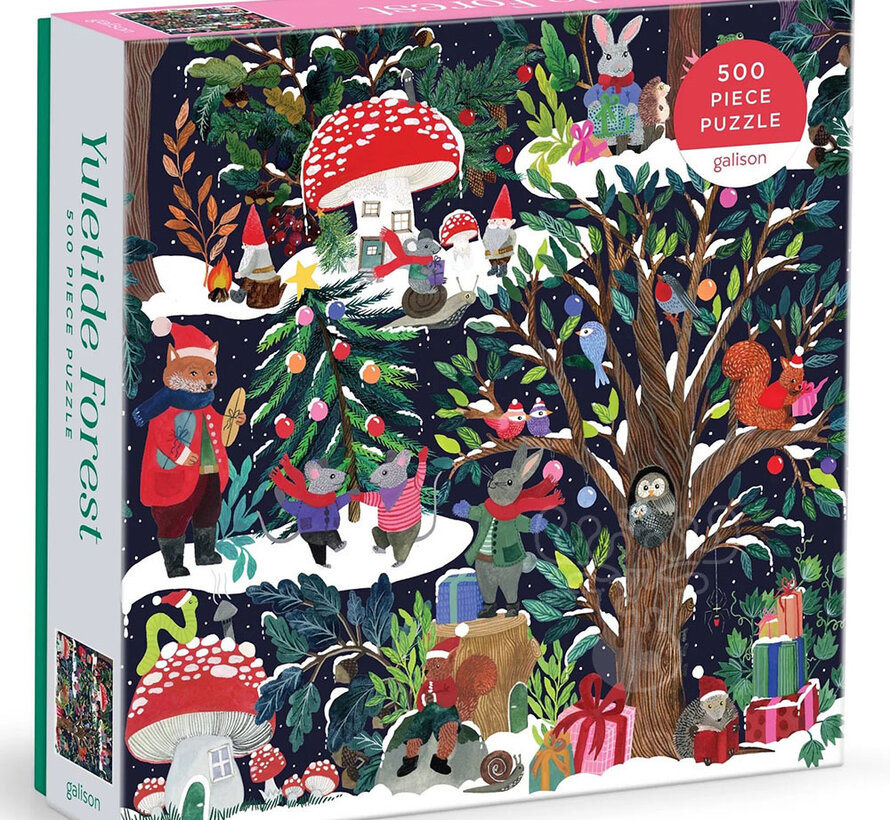 Galison Yuletide Forest Puzzle 500pcs