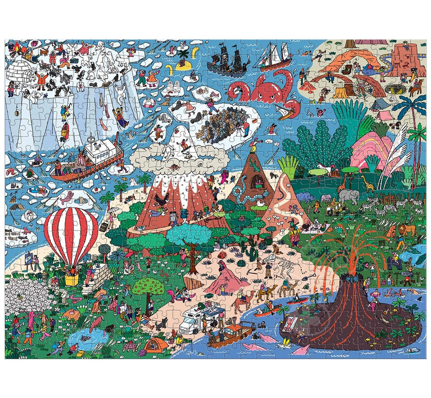 Mudpuppy Where's ________? Curious and Far Out Places Search and Find Puzzle 500pcs