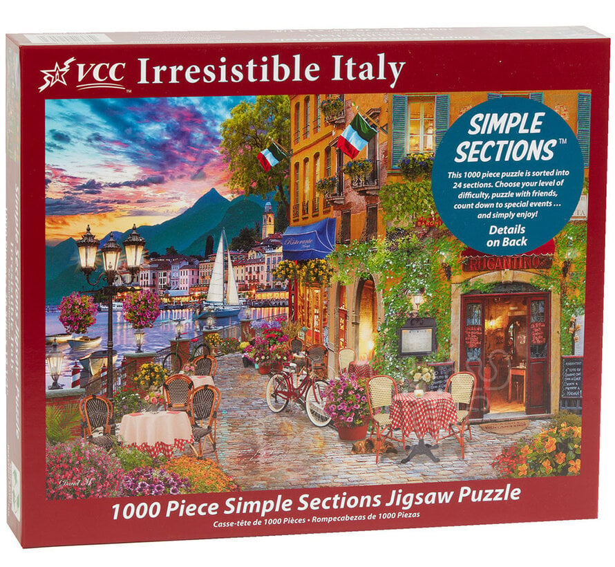 Vermont Christmas Co. Irresistible Italy Simple Sections™ Puzzle 1000pcs