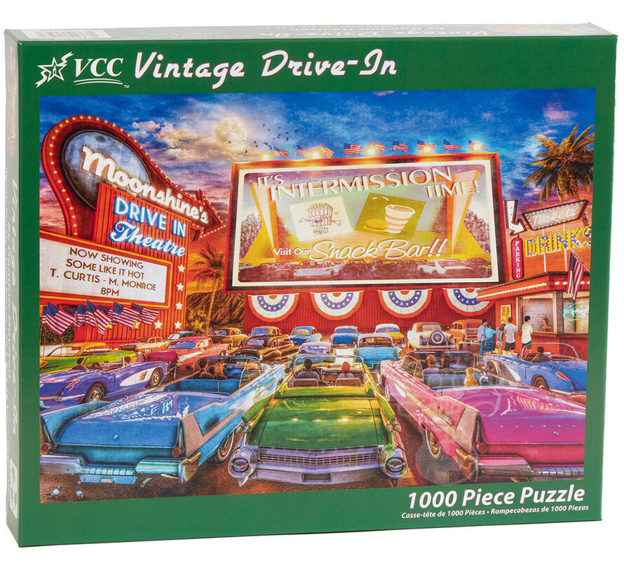 Vermont Christmas Co. Vintage Drive-In Puzzle 1000pcs