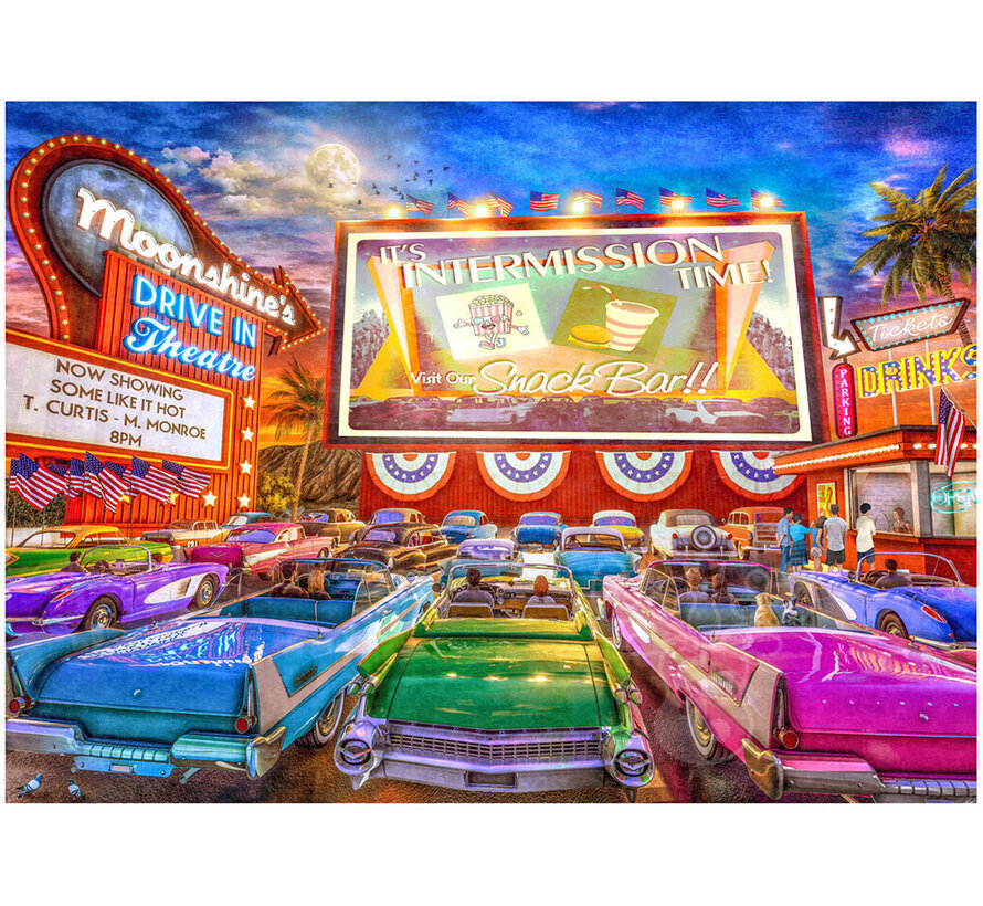 Vermont Christmas Co. Vintage Drive-In Puzzle 1000pcs