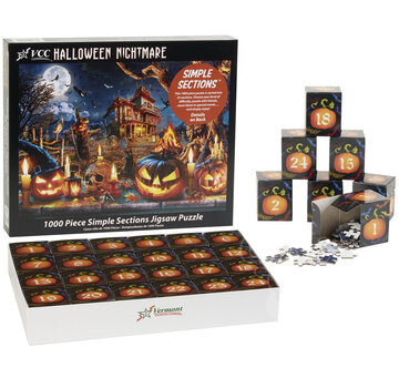 Vermont Christmas Company Vermont Christmas Co. Halloween Nightmare Simple Sections™ Puzzle 1000pcs