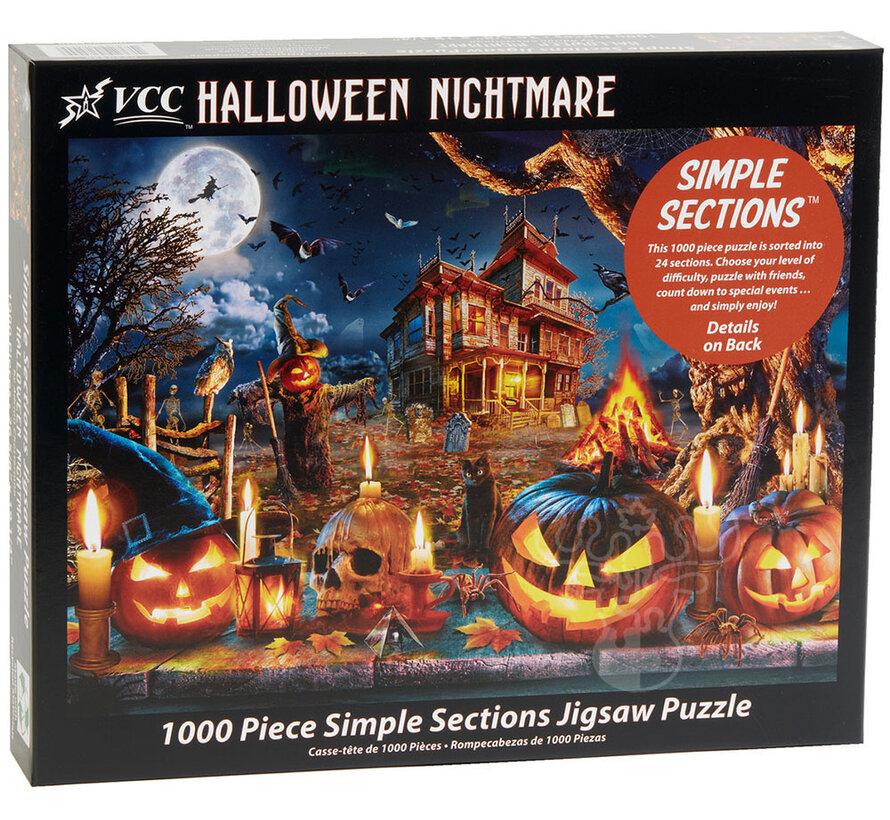 Vermont Christmas Co. Halloween Nightmare Simple Sections™ Puzzle 1000pcs