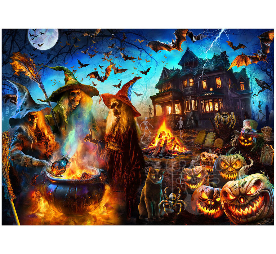 Vermont Christmas Co. Halloween Witches Puzzle 1000pcs