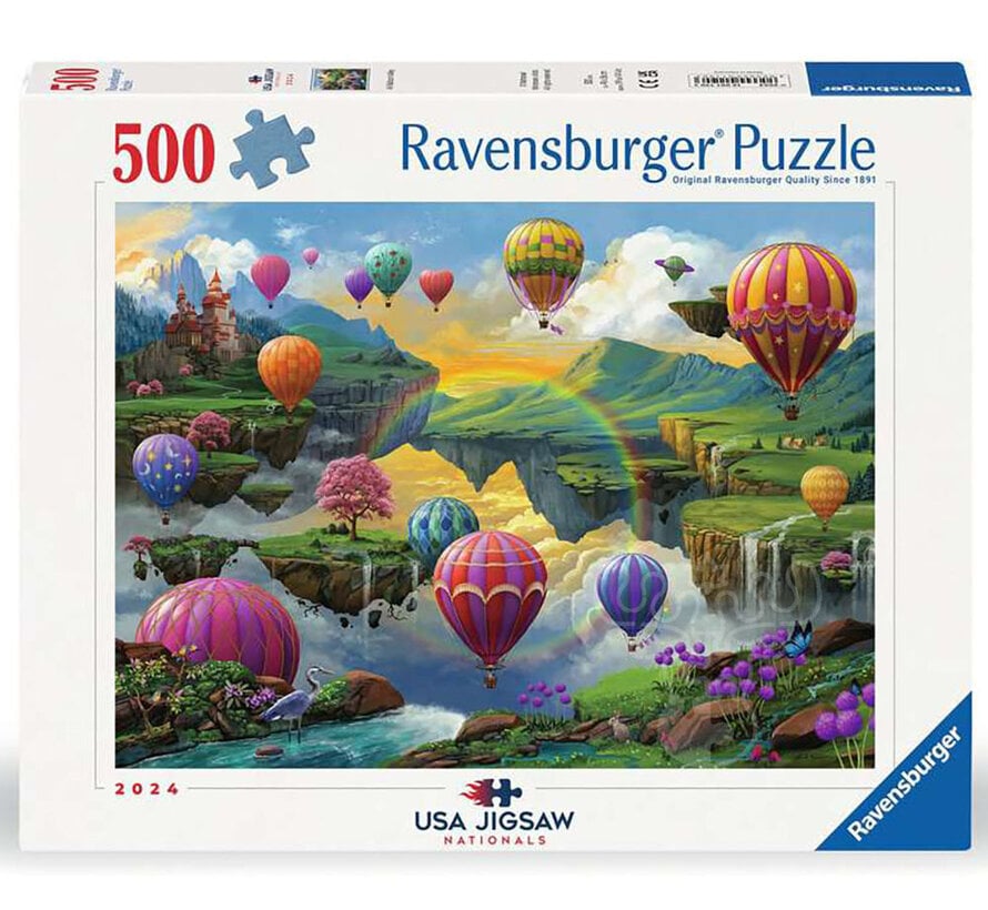 FINAL SALE Ravensburger Air Balloon Valley Puzzle 500pcs