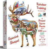 SunsOut SunsOut Reindeer Training Shaped Puzzle 800pcs