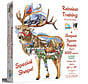 SunsOut Reindeer Training Shaped Puzzle 800pcs