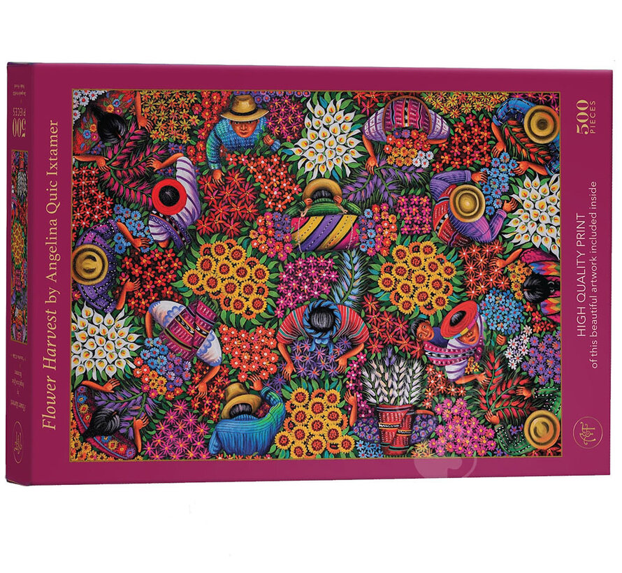 Art & Fable Flower Harvest Puzzle 500pcs