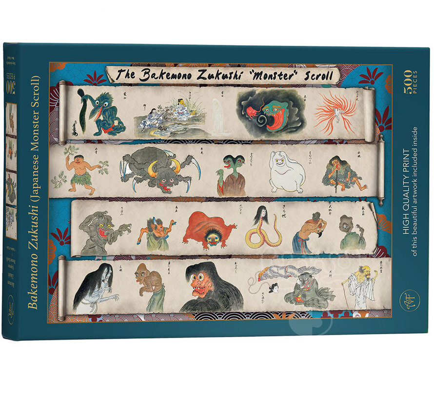 Art & Fable Bakemono Zukushi Japanese Monster Scroll Puzzle 500pcs