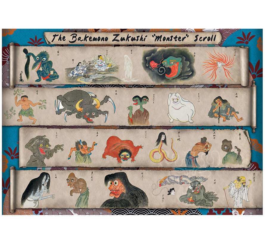 Art & Fable Bakemono Zukushi Japanese Monster Scroll Puzzle 500pcs