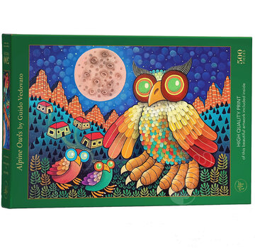 Art & Fable Puzzle Company Art & Fable Alpine Owls Puzzle 500pcs