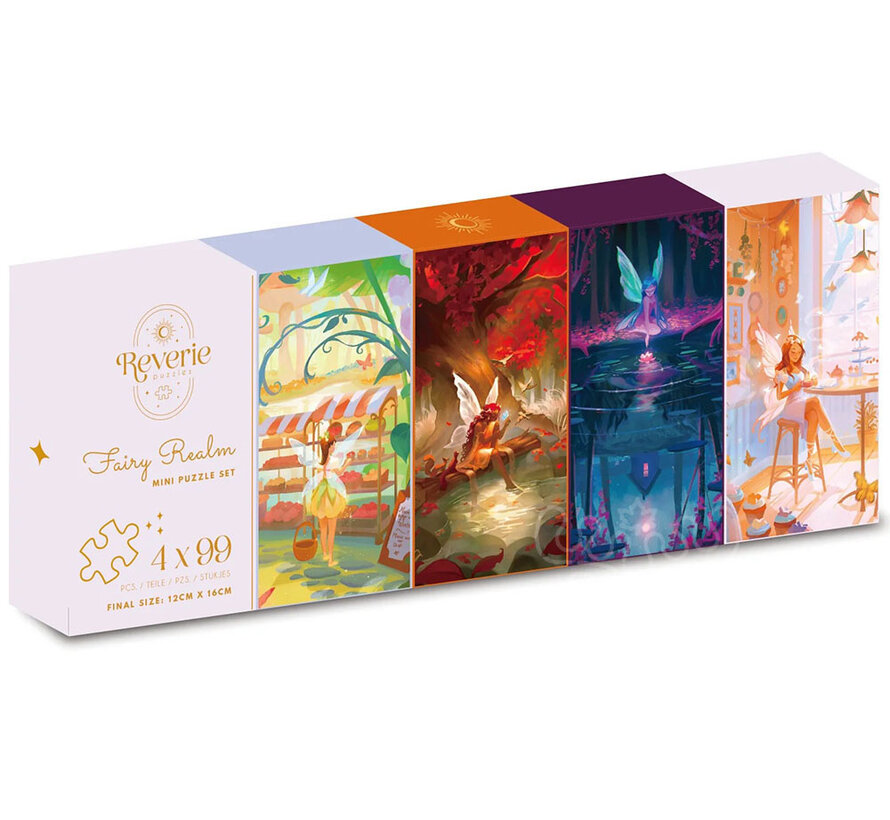 Reverie Fairy Realm Mini Puzzle Set 4 X 99pcs