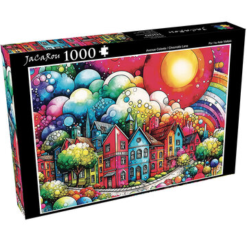 JaCaRou Puzzles JaCaRou Chromatic Lane / Avenue colorée Puzzle 1000pcs