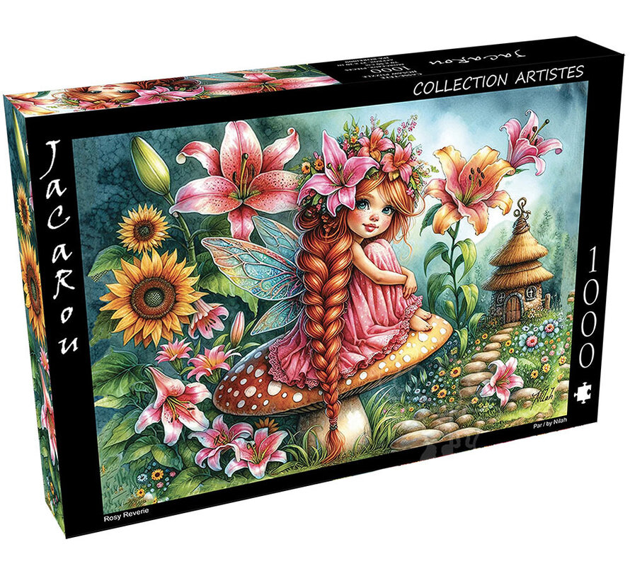 FINAL SALE JaCaRou Rosy Reverie Puzzle 1000pcs