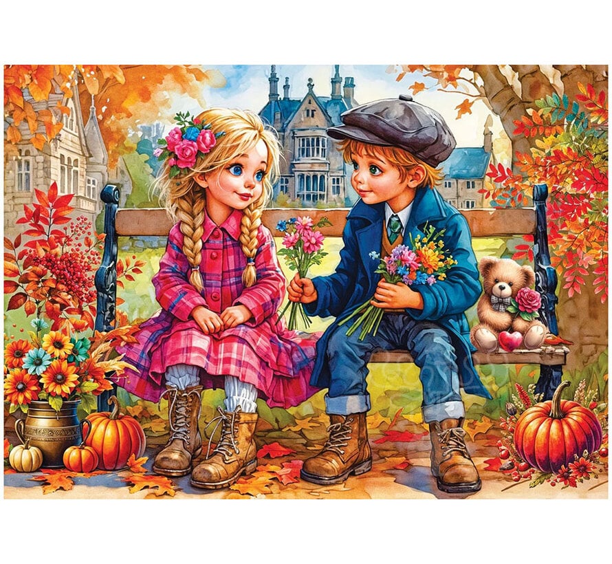 Delfy Autumn's Tender Gesture Puzzle 1000pcs