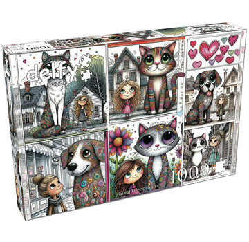 Delfy Delfy Giant Friendships Puzzle 1000pcs - Canada Only