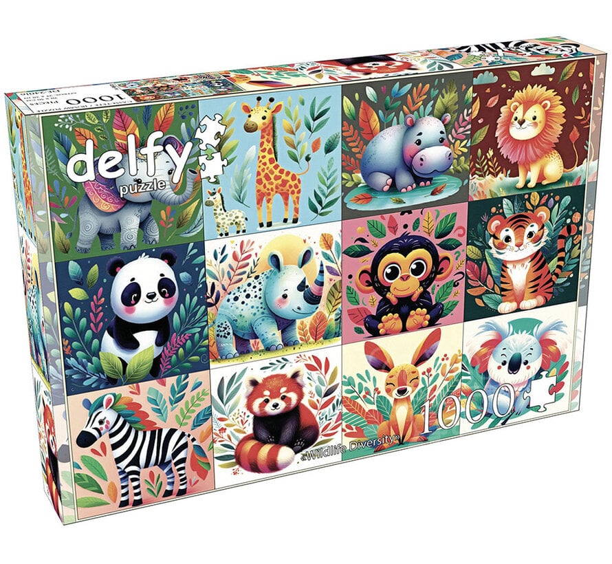 FINAL SALE Delfy Wildlife Diversity Puzzle 1000pcs*