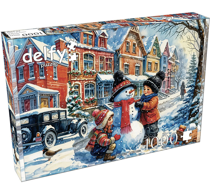 Delfy Winter Scene Puzzle 1000pcs