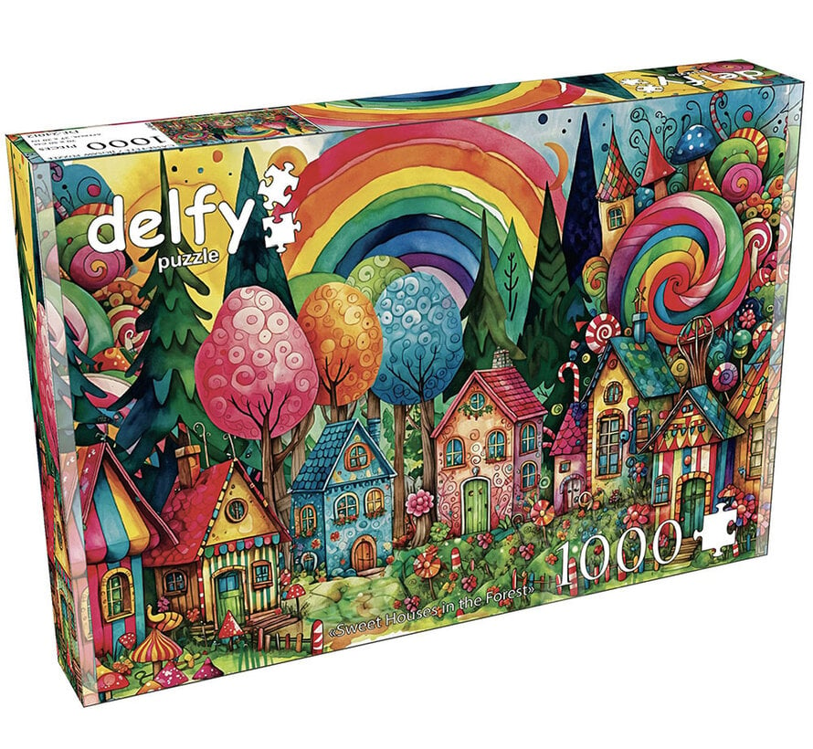 Delfy Sweet Houses in the Forest Puzzle 1000pcs