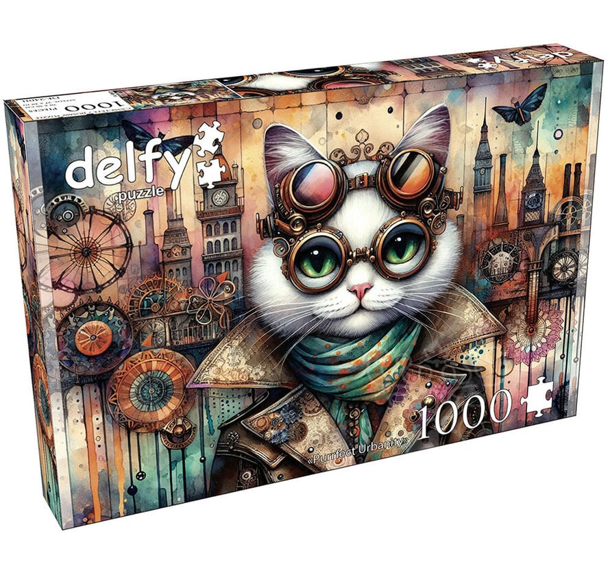 Delfy Purrfect Urbanity Puzzle 1000pcs