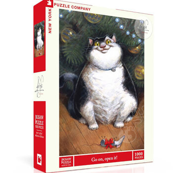 New York Puzzle Company New York Puzzle Co. Peter de Sève: Go on, open it! Puzzle 1000pcs