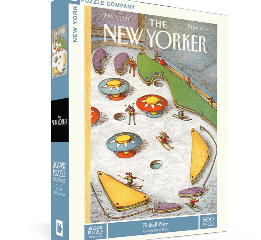 New York Puzzle Co. The New Yorker: Pinball Piste Puzzle 500pcs