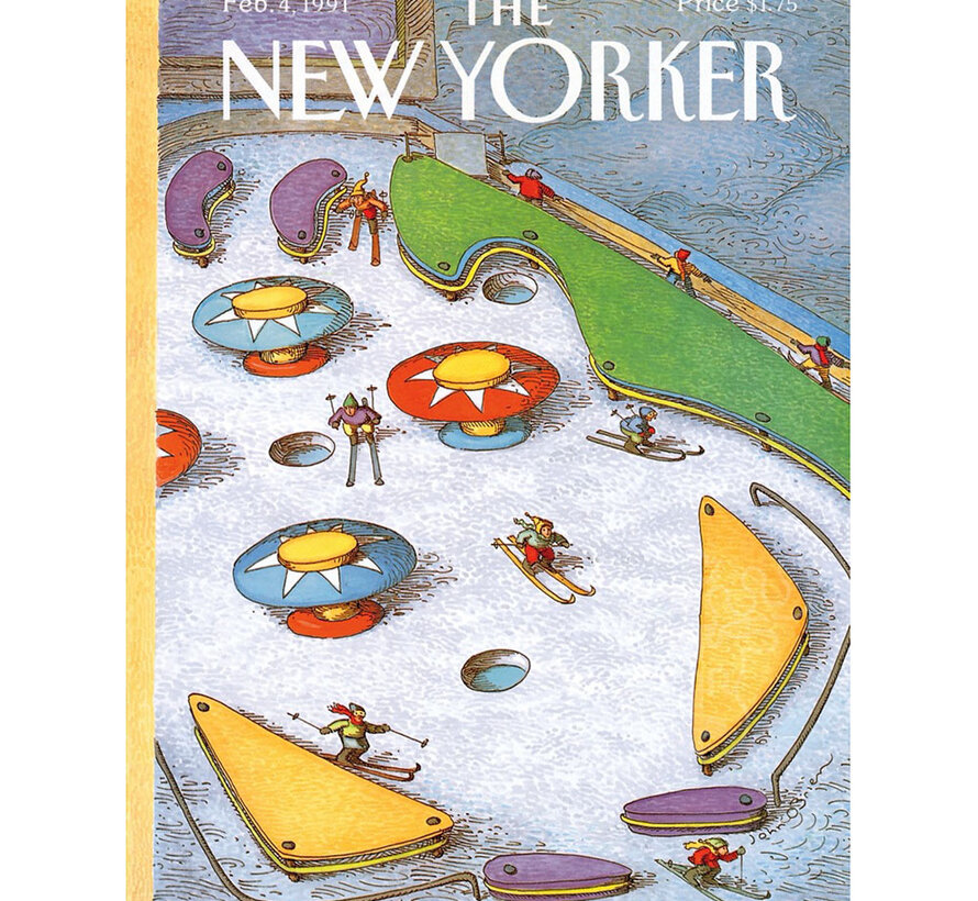 New York Puzzle Co. The New Yorker: Pinball Piste Puzzle 500pcs