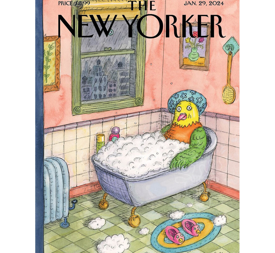 New York Puzzle Co. The New Yorker: Bird Bath Puzzle 500pcs