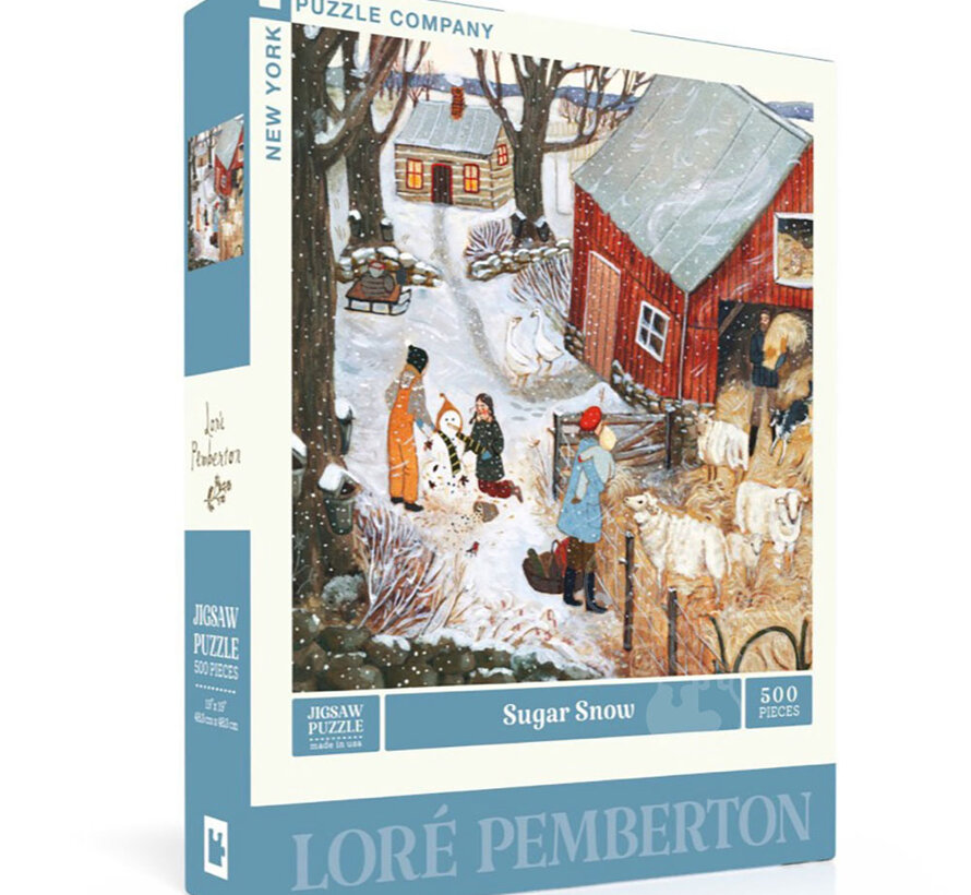 New York Puzzle Co. Loré Pemberton: Sugar Snow Puzzle 500pcs
