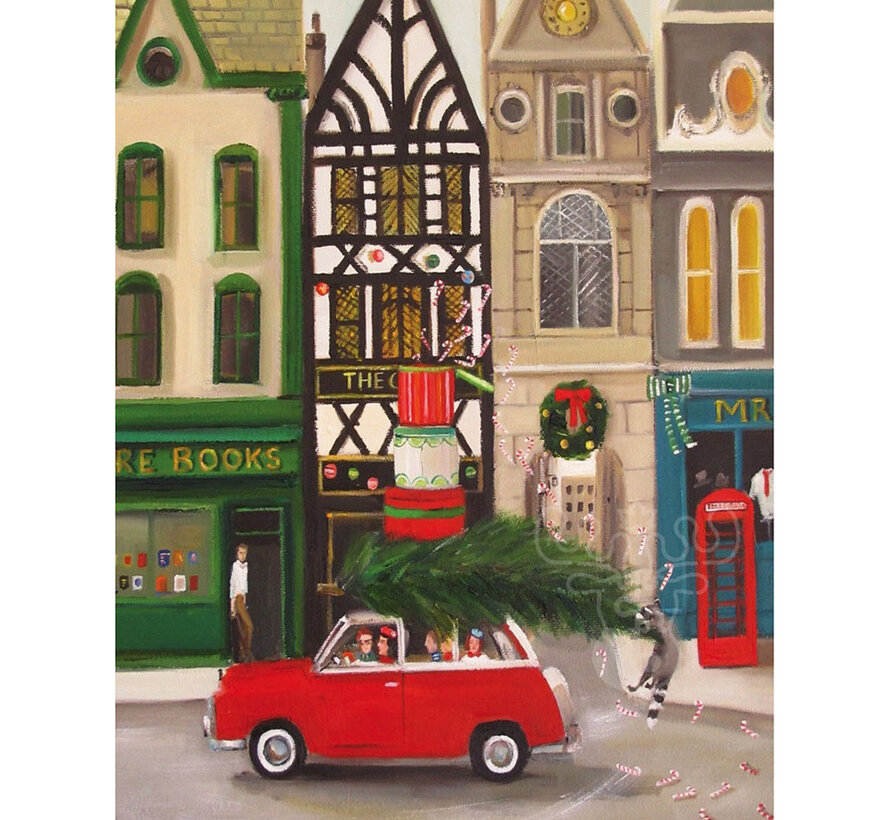 New York Puzzle Co. Janet Hill: Christmas Cheer Puzzle 1000pcs
