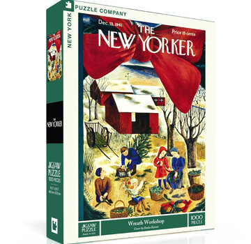 New York Puzzle Company New York Puzzle Co. The New Yorker: Pining for Christmas Puzzle 1000pcs