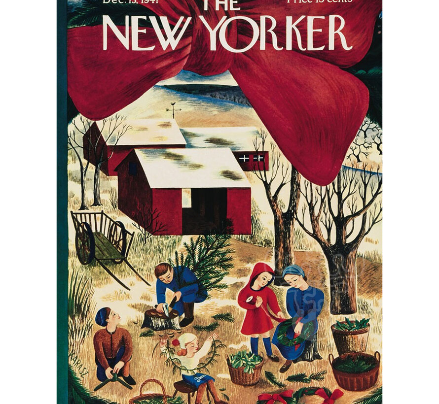 New York Puzzle Co. The New Yorker: Pining for Christmas Puzzle 1000pcs