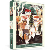 New York Puzzle Company New York Puzzle Co. Adelina Lirius: Christmas Market 1000pcs