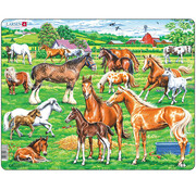 Larsen Puzzles Larsen Farm Horses Tray Puzzle 35pcs