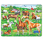 Larsen Farm Horses Tray Puzzle 35pcs