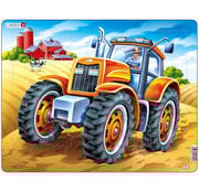 Larsen Puzzles Larsen Large Tractor in a Farm Field Tray Puzzle 37pcs